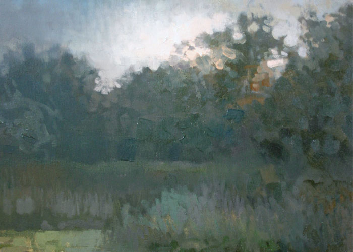 Adobe Portfolio oil paint Landscape nocturne