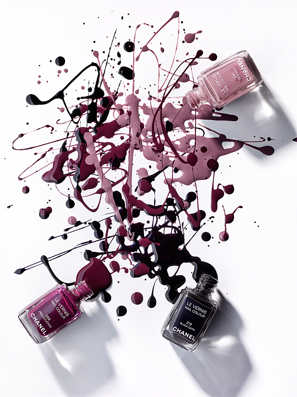chanel Commercial Photography conceptual photography cosmetics nail polish Product Photography Sabine Scheer splash still life Photography 