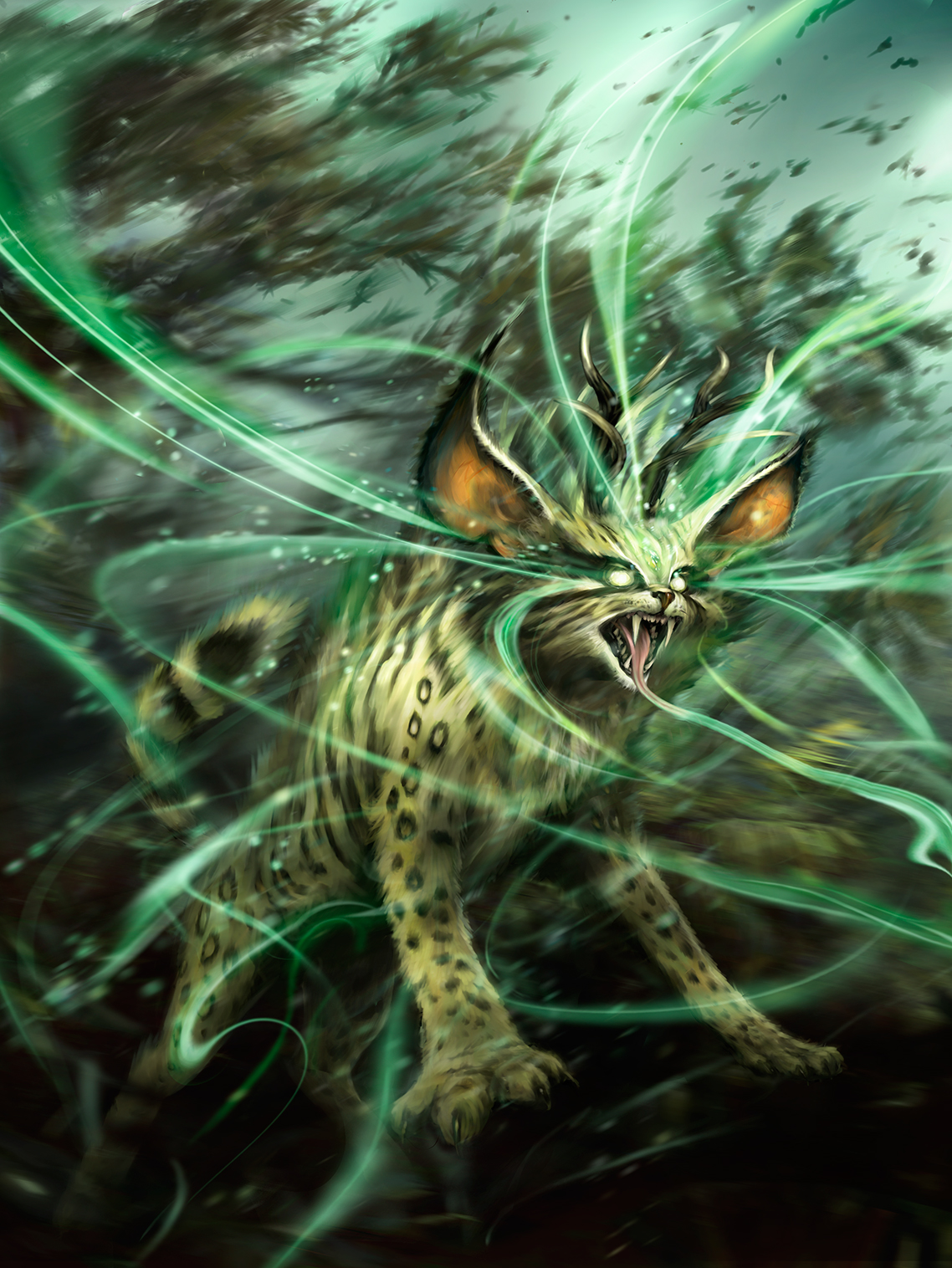 cats aqautic design game cards fantasy fuzion creatures myths