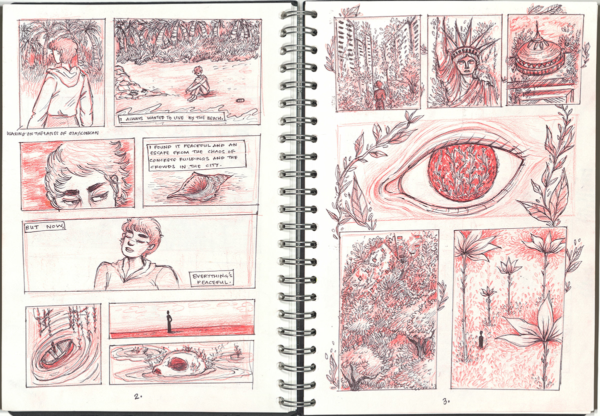Graphic Novel ILLUSTRATION  apocalypse lovedeathandrobots bookillustrations Character design 