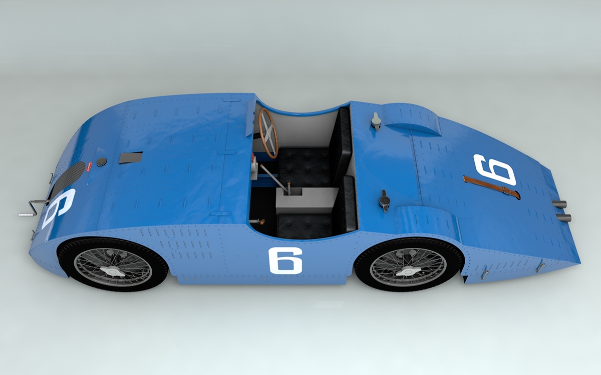 bugatti Type 32 cinema 4d 3D Render car sport car