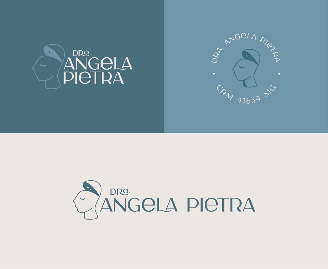 design #Logo identidade visual receituário psicologia medicina marca #Psiquiatra cartão de visitas