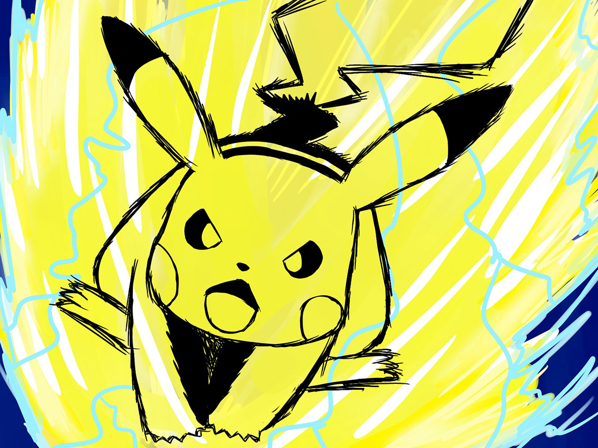 Pokemon Nintendo Video Games Volt tackle Fan Art pikachu FireAlpaca