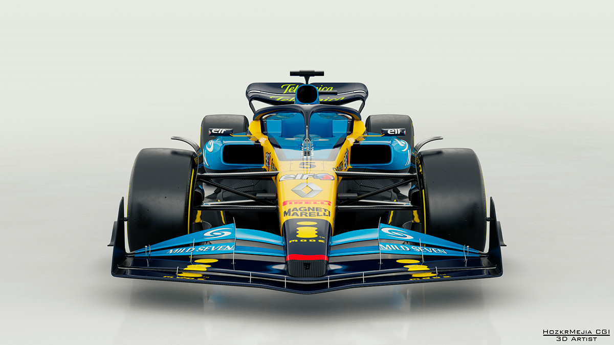 Formula 1 Automotive design 3D Render 3ds max corona CGI visualization modern