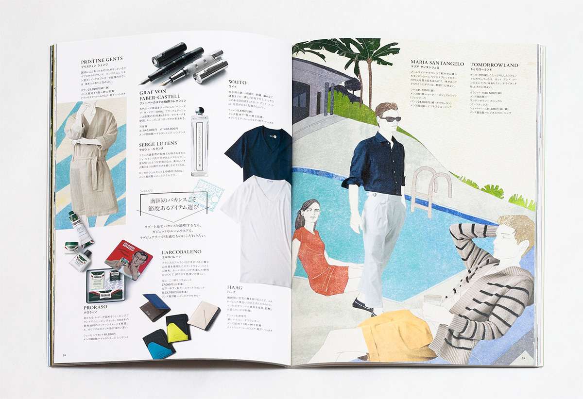 Booklet ILLUSTRATION  fashionillustration men sea magazine