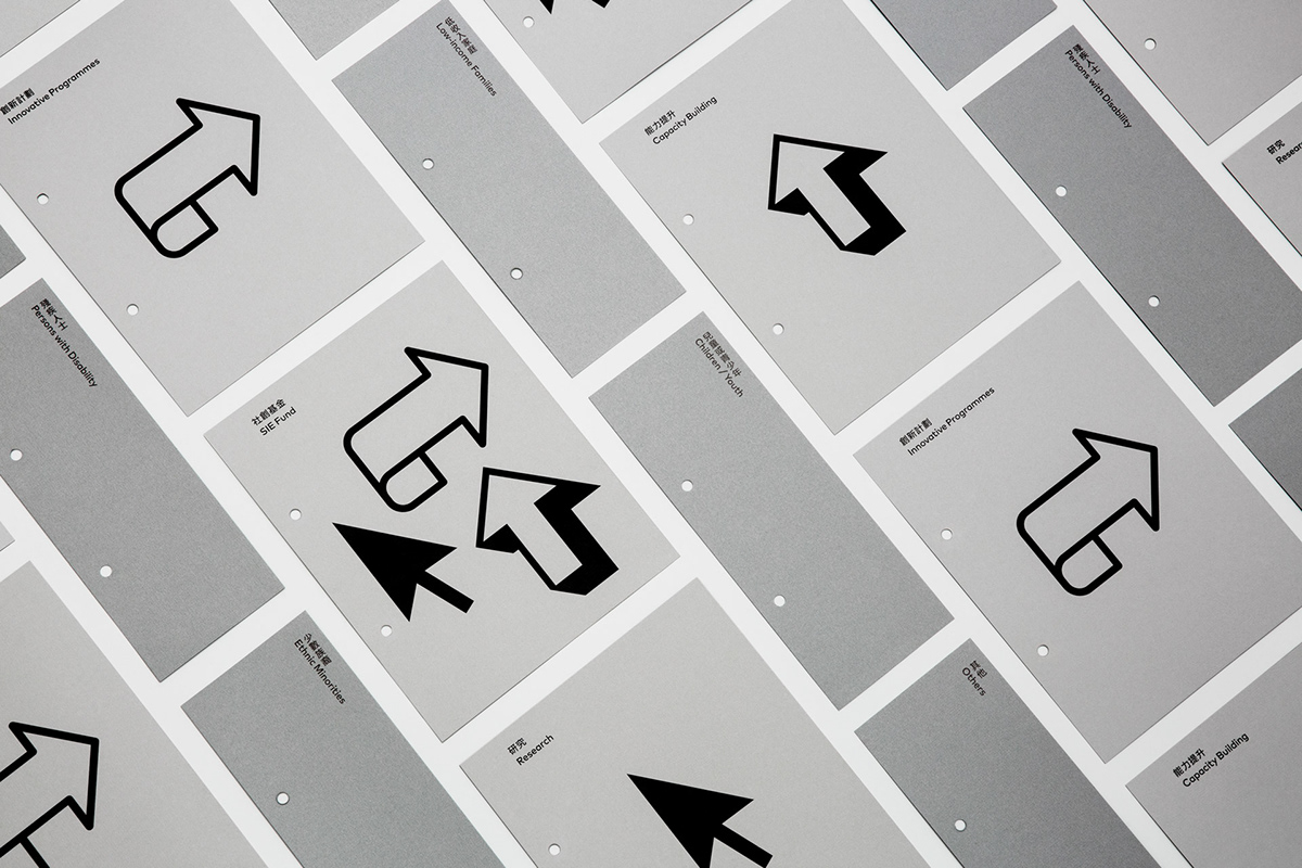 arrow art direction  Binder box editorial portfolio print social typography  