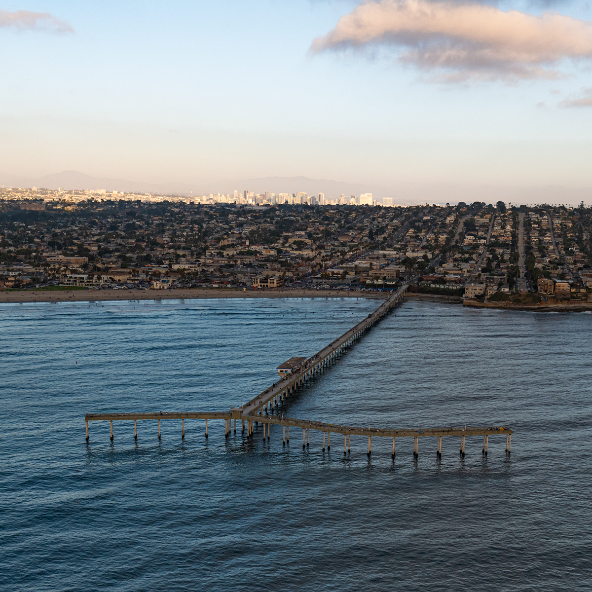 Aerial art Beautiful California Landscape mitch rouse Ocean piers scenic