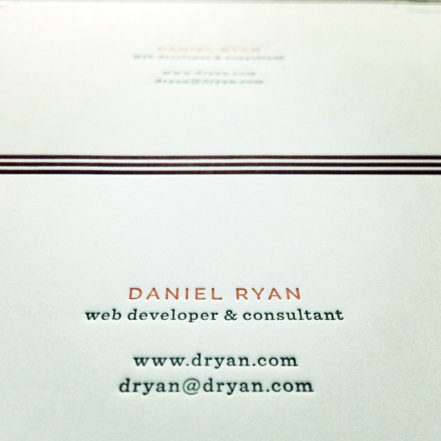 Daniel Ryan DRyan.com Widgets & Stone identity logo
