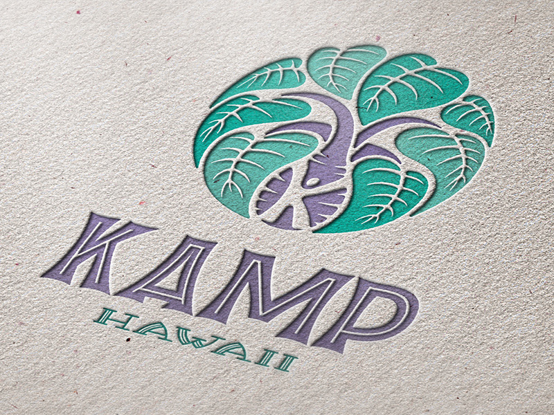 HAWAII youth nonprofit Emotional natural taro organic leaves lettering HAND LETTERING logo Corporate Identity Stationery business card t-shirt
