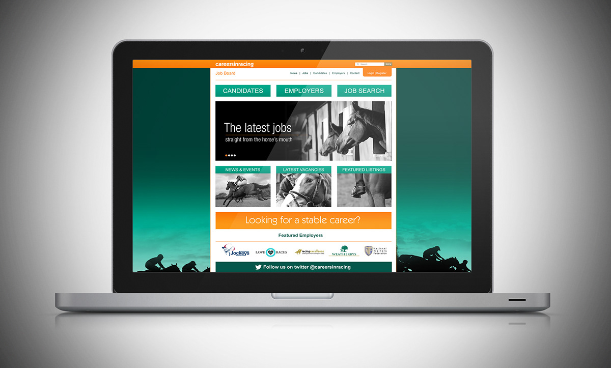 bha  British Horseracing  Horeseracing  horse  racing  orange  green  website  mobile  tablet