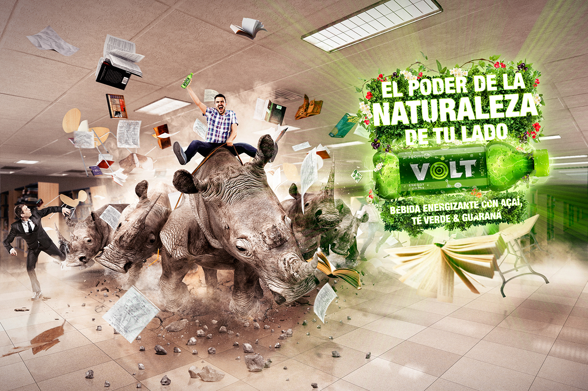 Volt Green VOLT energy drink energy energizante naturaleza poder Advertising  peru guarana