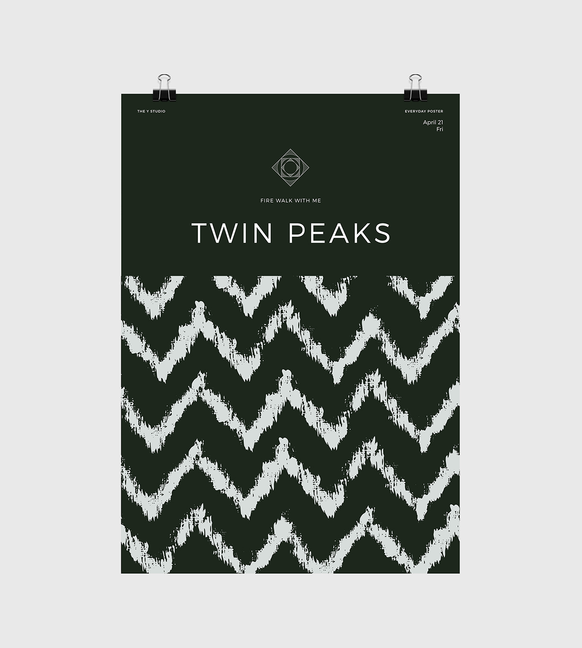 poster posters everyday lynch twin peaks colors blur liquify