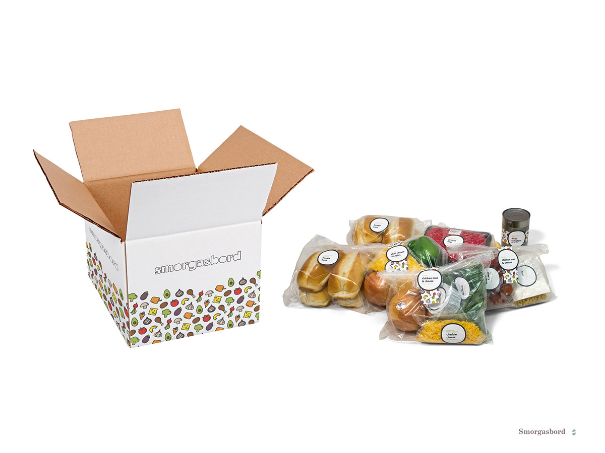 Adobe Portfolio meal delivery Food  illustrations cute family dinner family dinner  Playful kit