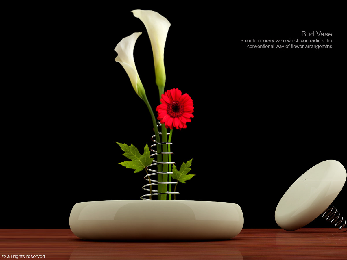 bud vase concept home decor interior deign spiral vase Vase table top