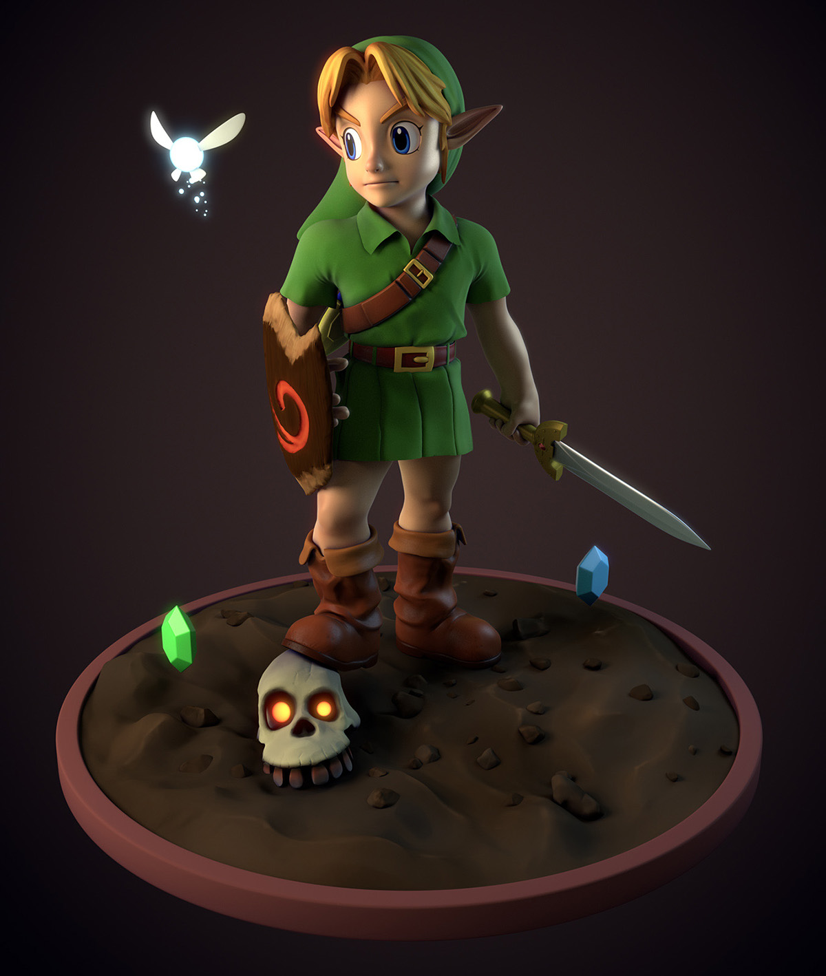 link zelda Nintendo 3D rendering Maya Zbrush nuke vray