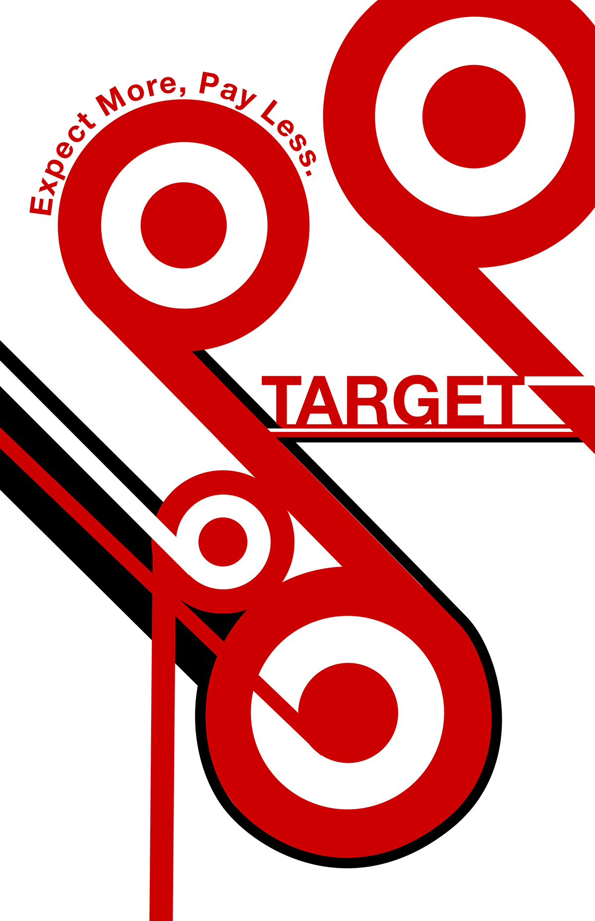 target red bauhaus modern jan tschichold White black poster design type
