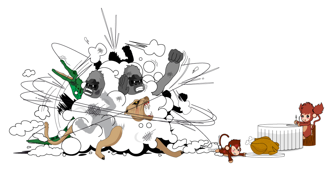 vector Illustrator adobe draw monkey logo comic Comics strip