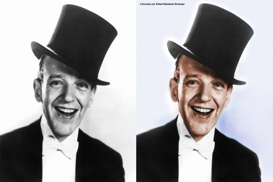 digitalcoloring photo james dean fred astaire