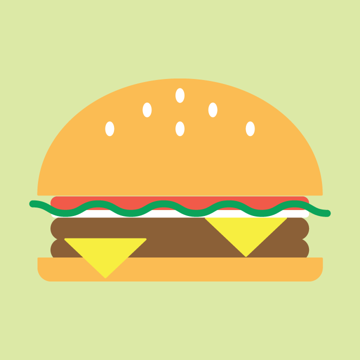 vector art ILLUSTRATION  burger poster