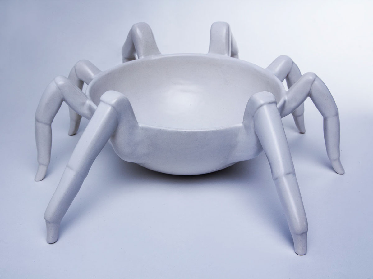 sculpture ceramic design Handmade Ceramic  bowl ceramic bowl ceramics  contemporary art contemporary ceramics spider spider bowl