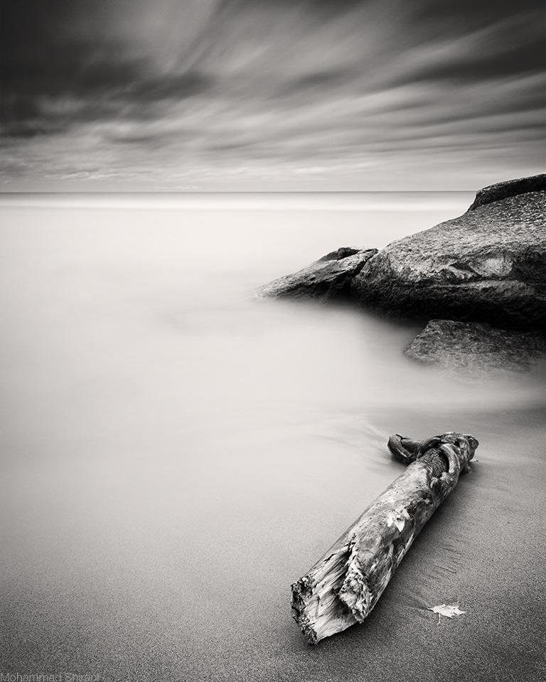 Landscape dark sad black White b&w black and white long Exposure long exposure oshawa beach water sea cloudy