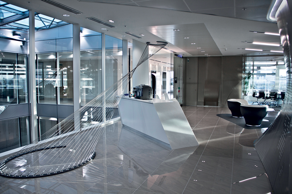 DZ Bank dz bank ag st pauls Cheapside  office workplace refurbishment design interiors Office interior