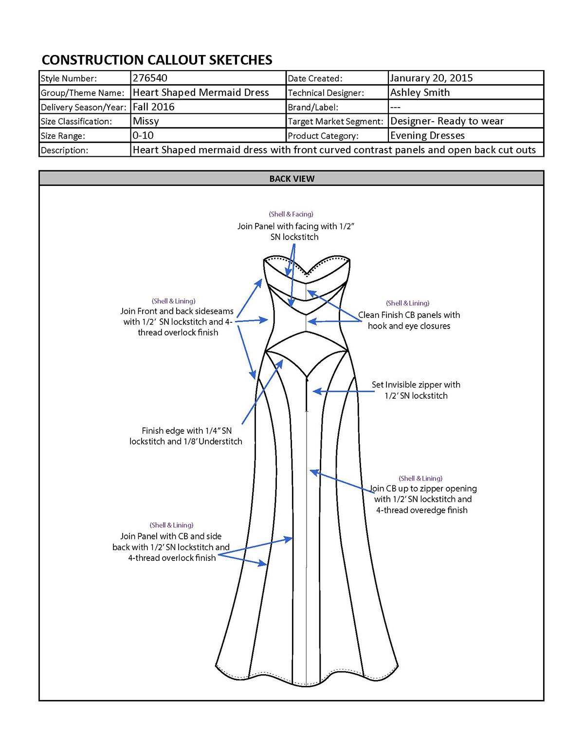 fashion design product development Technical Design Tech Pack FIDM draping sewing pattern making Drafting