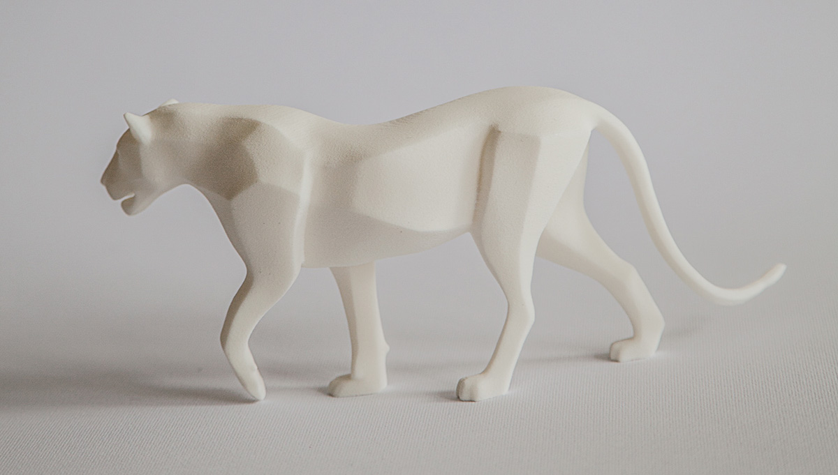 3d printing 3D printed Art 3D printed sculpture sculpture design Digital Artwork rabit panther