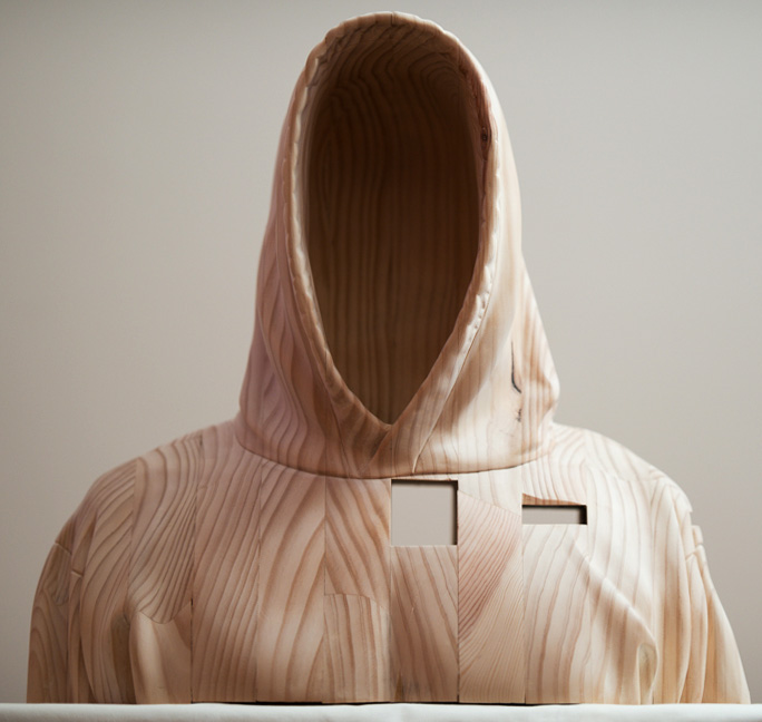woodcarving wood carving carved wood sculpture hoody wood hoody hand carved hoody sculpture fine art art