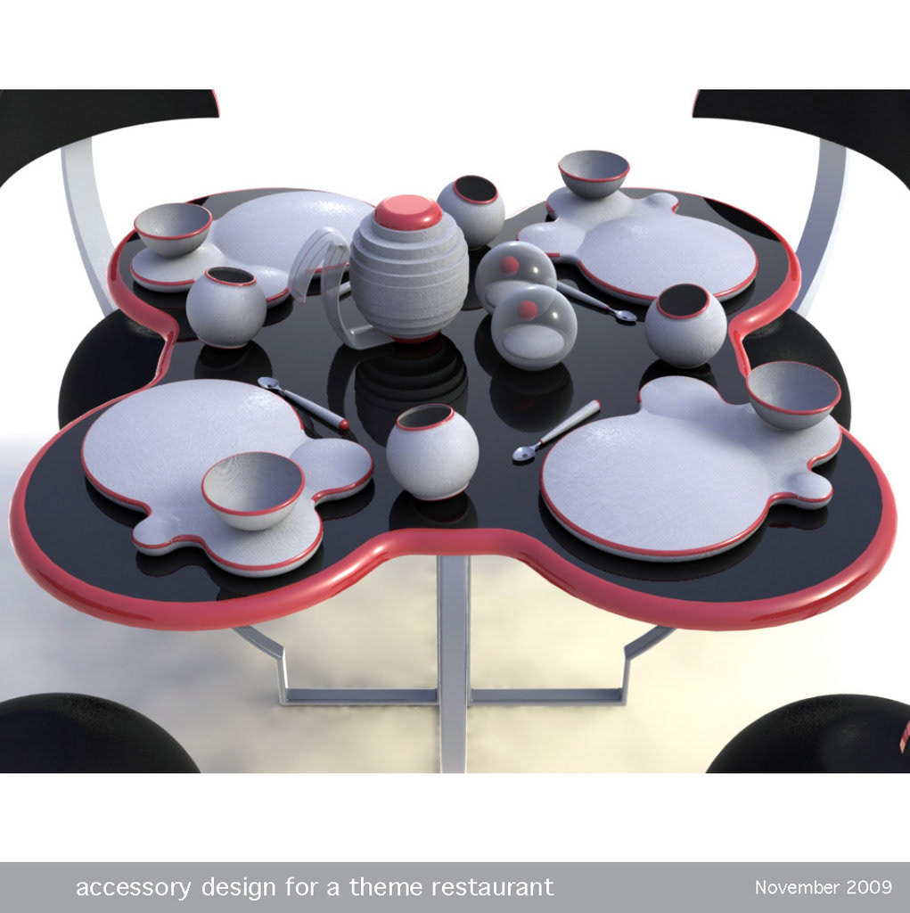 theme restaurant  accessory  design tableware