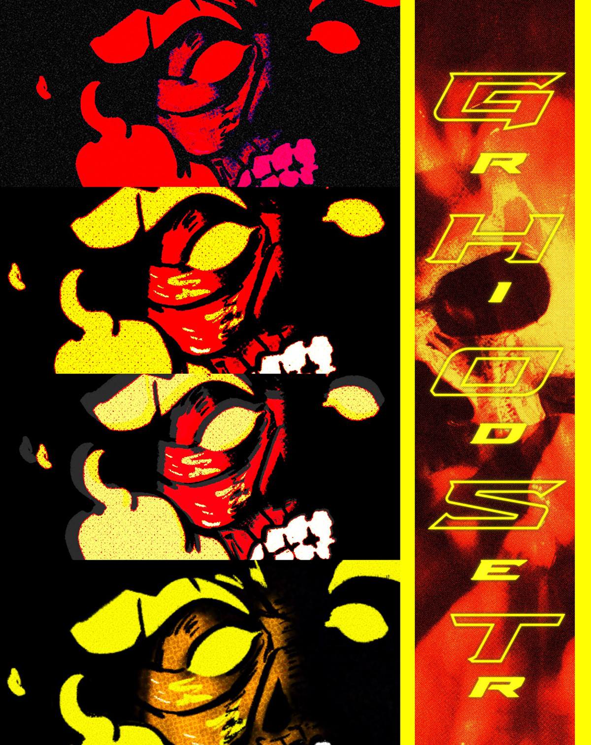 art digital illustration poster Poster Design scarface marvel spiderman Daredevil ghostrider Blade