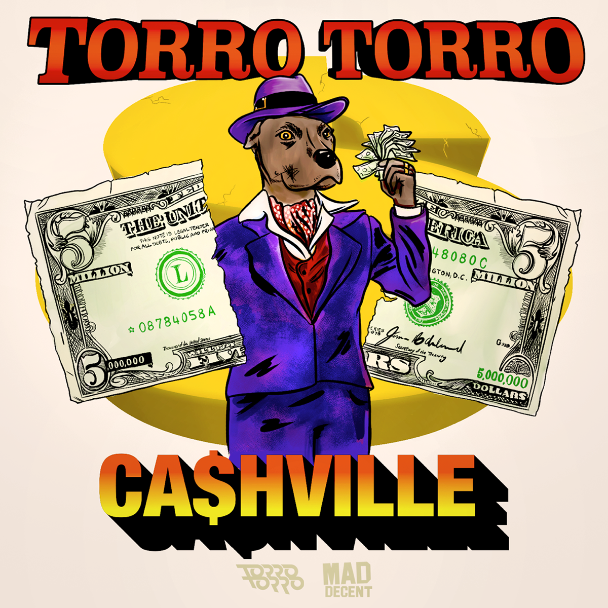 mad decent StudioMJ MIKE JONES Torro Torro Cashville dogs money album art edm rave bass moombahton