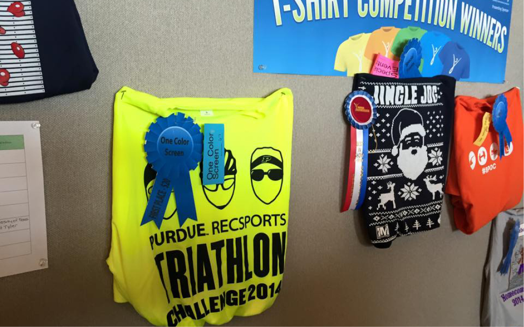 Adobe Portfolio shirt Triathlon challenge RecSports purdue