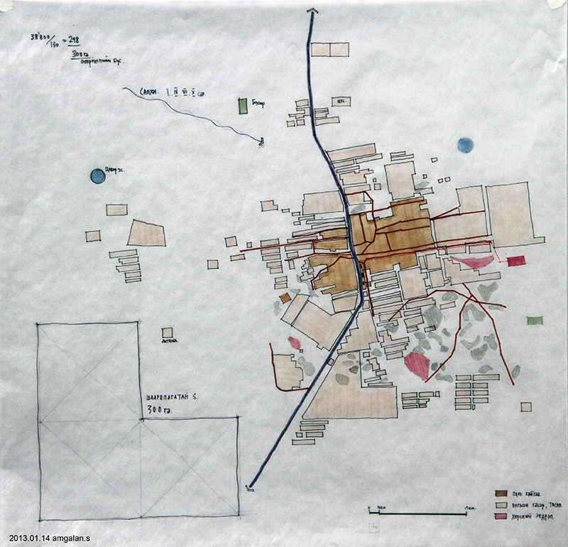 Ulaanbaatar Mapping Analysis umnugobi gurvan tes soum settlement information map urban plan Land Use existing info map mongolia aimag