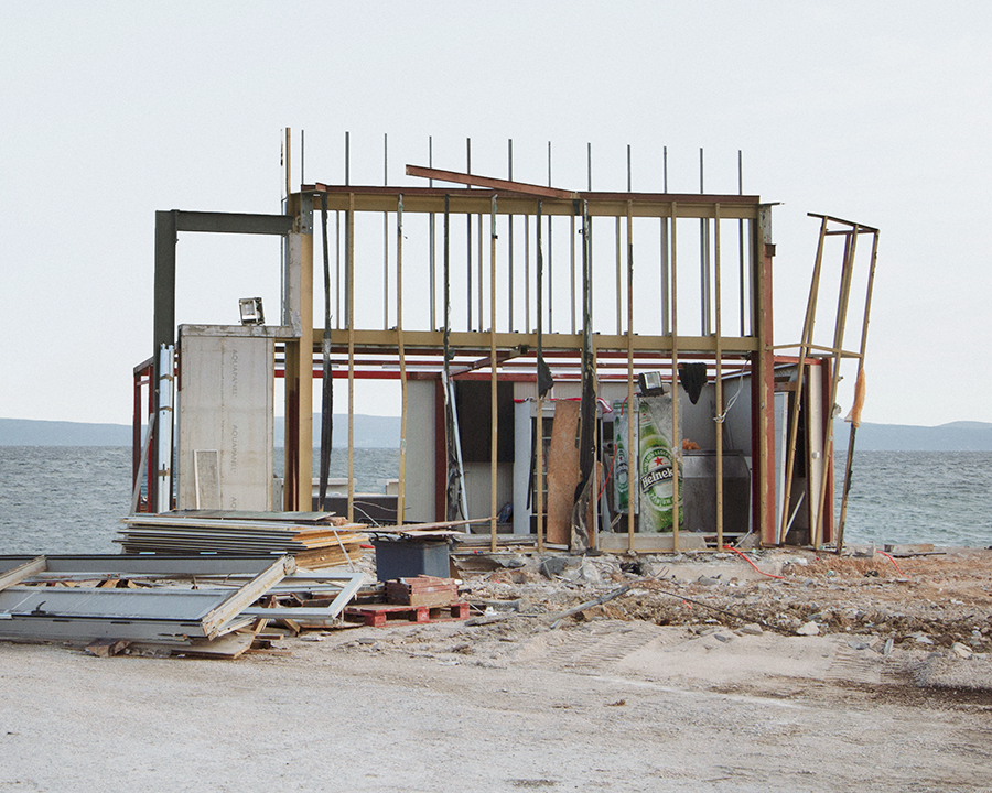 beach property demolition destruction ruin illegal split dalmatia sea Seaside