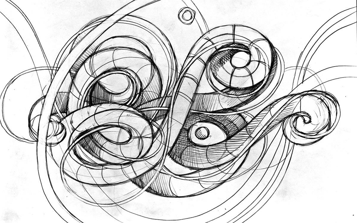 vladimir shelest abstract sketches art
