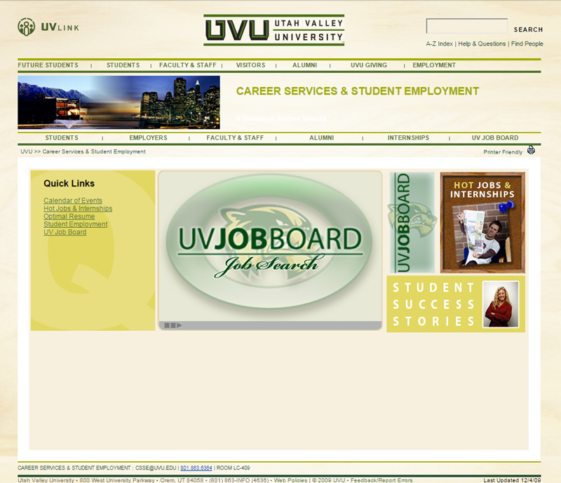 utah valley University UVU CSSE cdc Education