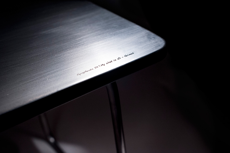 visual sound Music visualizer  furniture chair table conceptual Rhino cnc Soundwaves design