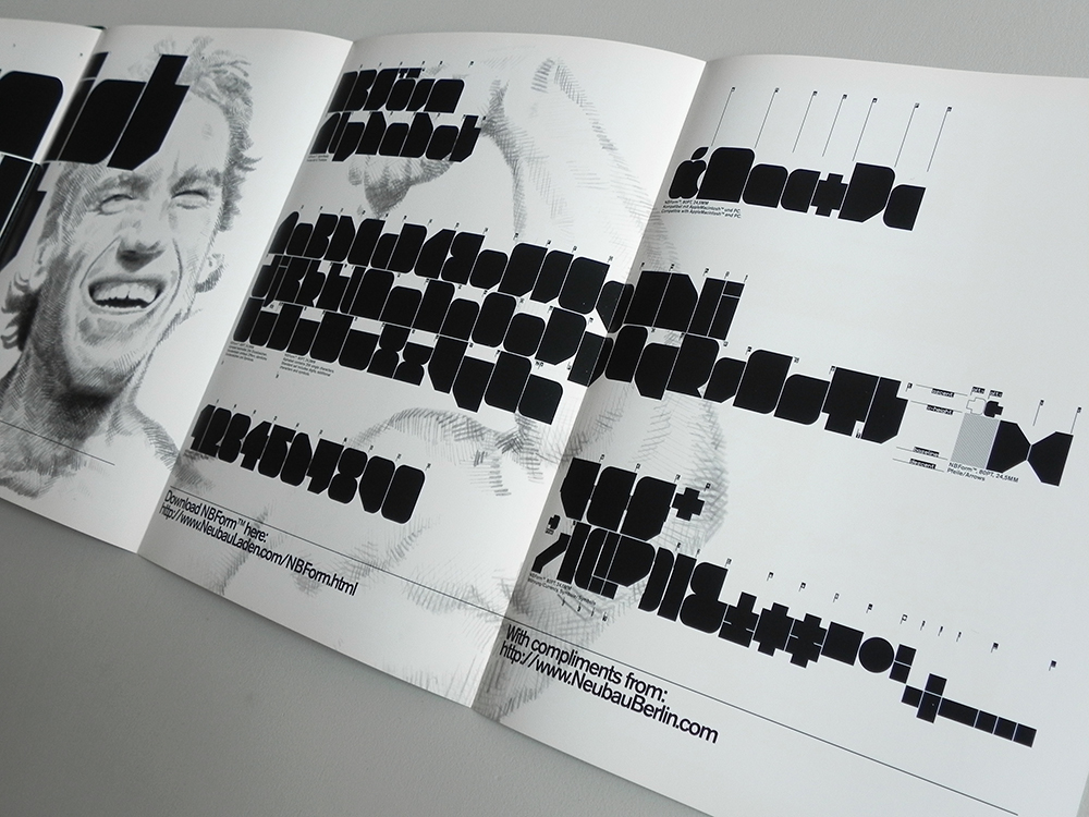form magazine NB-Form schwarzenegger Typeface Neubau berlin poster supplement