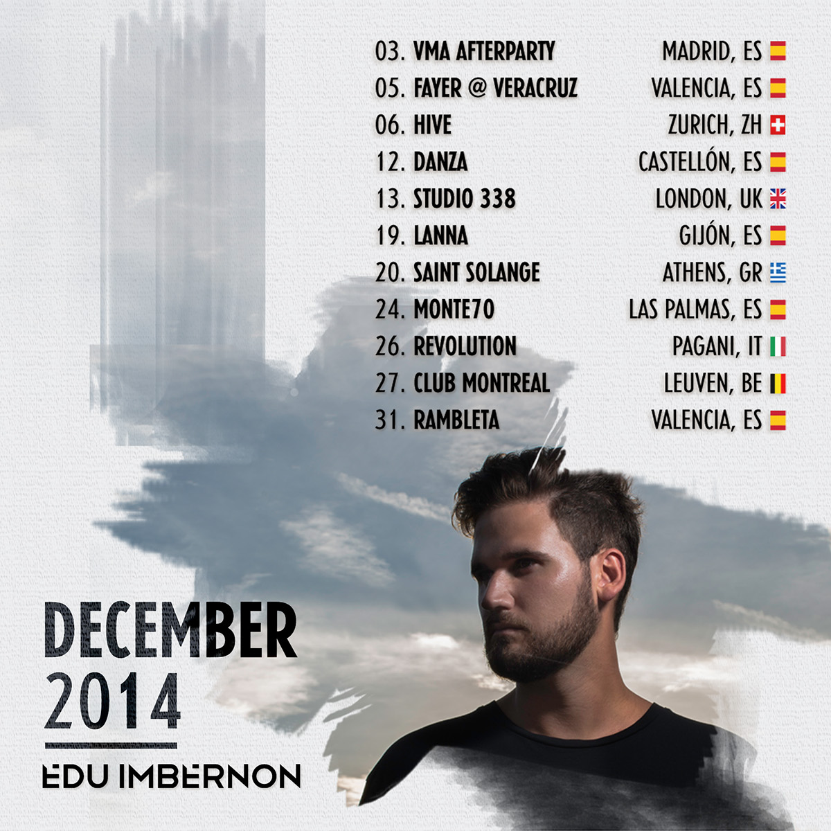Edu Imbernon tour dates graphic design cover