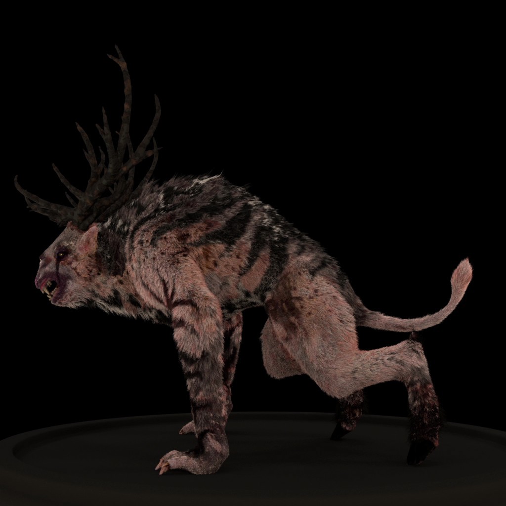 Maya groom yeti 3D creature the witcher The Witcher 3