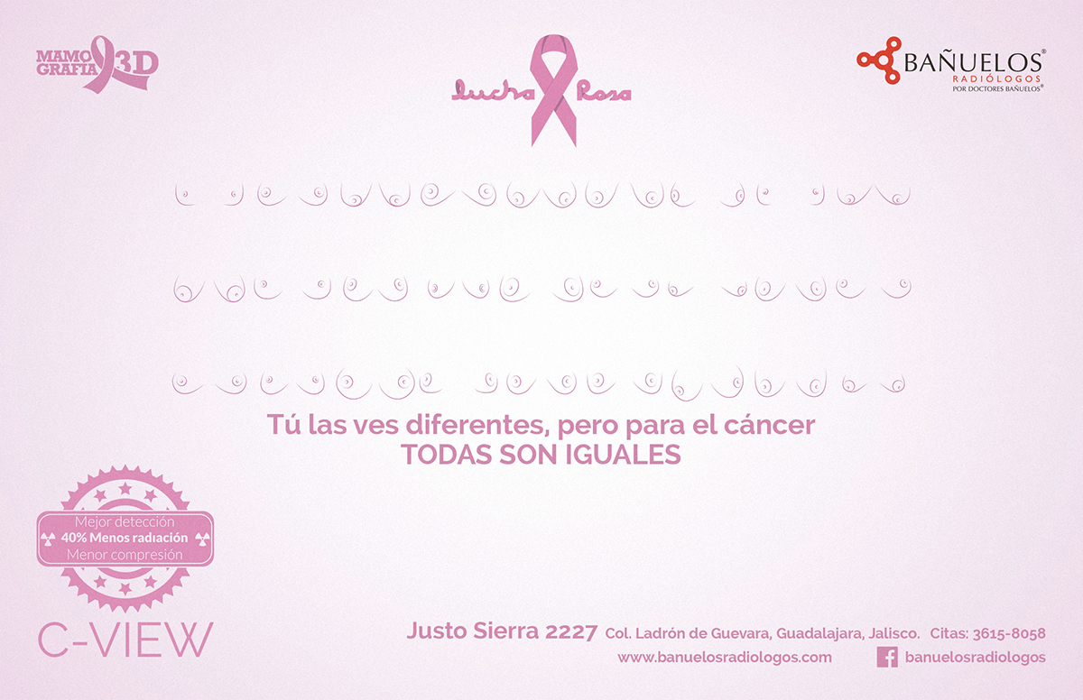 cancer campaign awareness breast adds poster graphic design  mammography Mammogram radiology