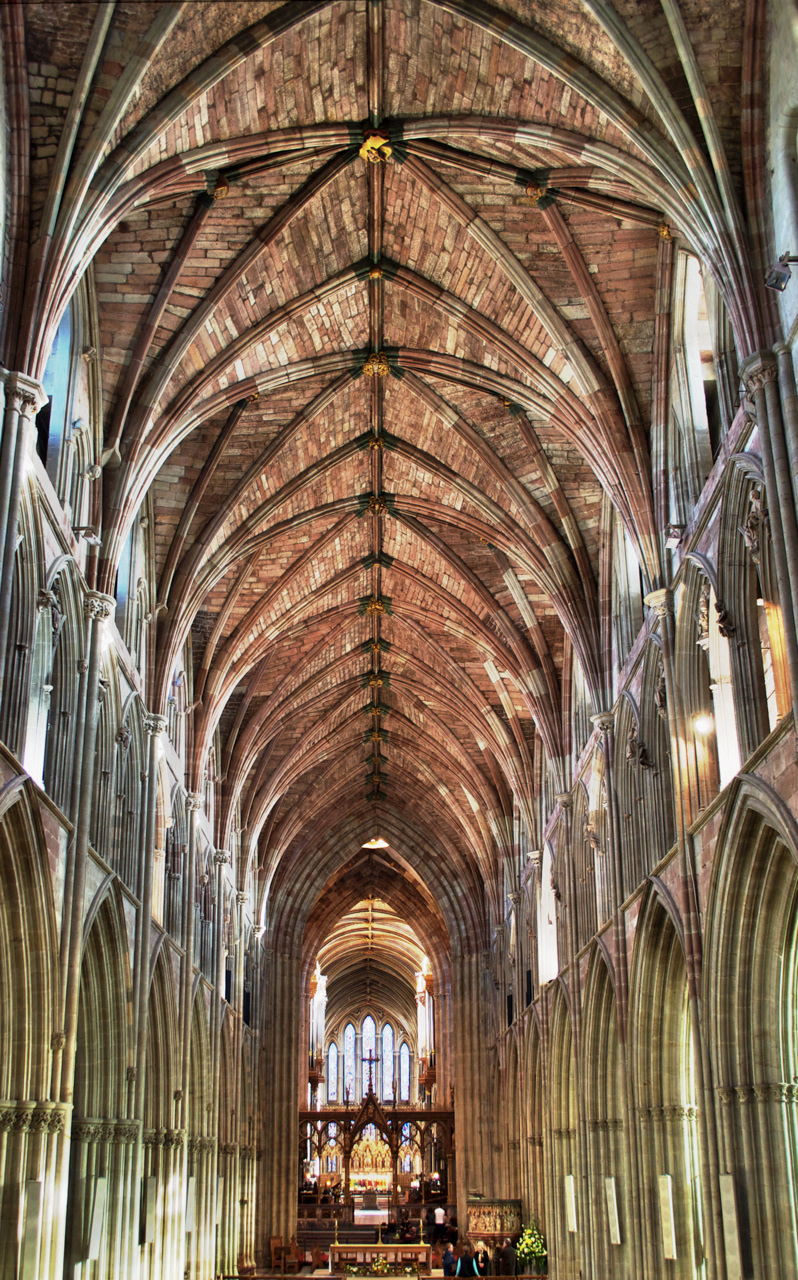 high dynamic range HDR worcester cathedral