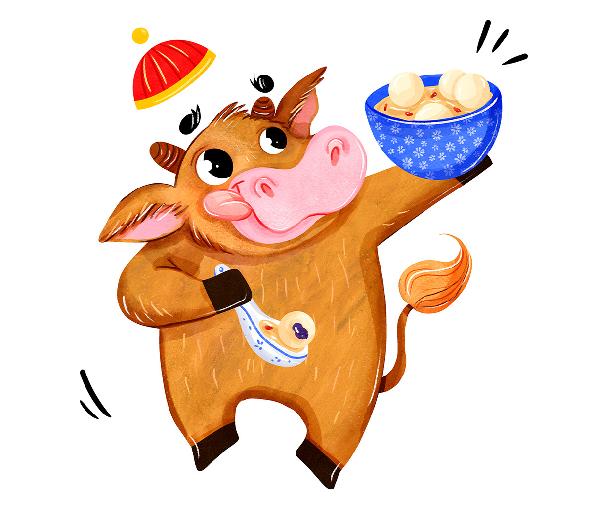 zodiac china dragon Food  Character design  children's book ILLUSTRATION  kids animals Mascot