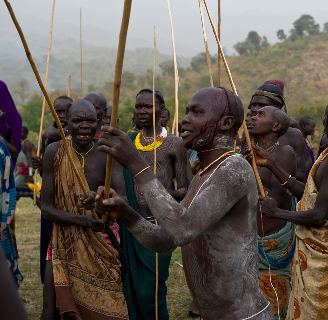 Mursi Stick Fight Donga in South Omo, Ethiopia Editorial Photography -  Image of south, ceremony: 30684777