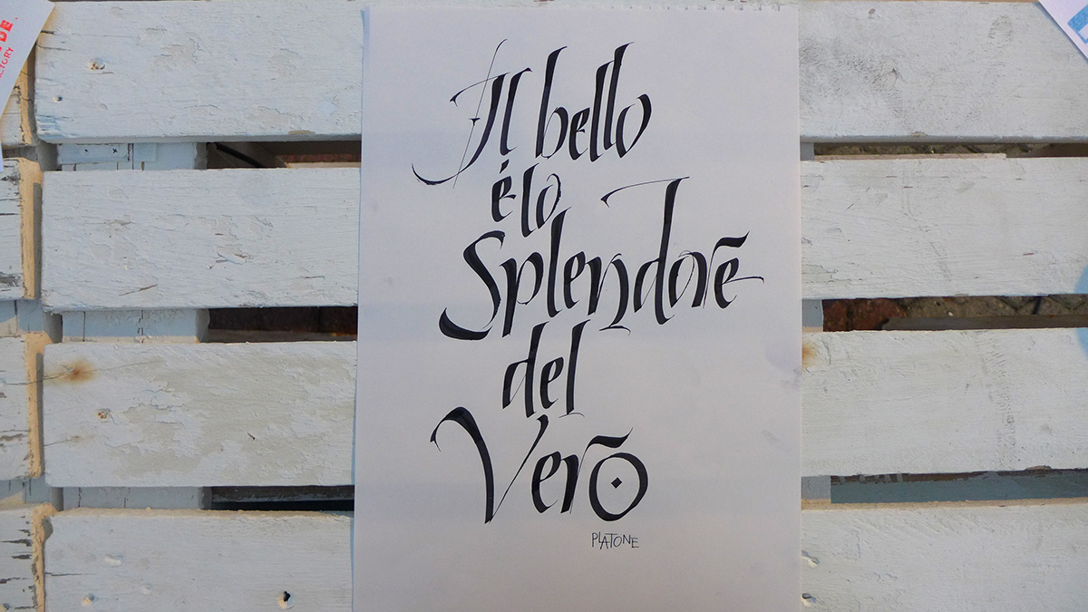 hype music &type fabbrica del vapore brushpen print linoleum linocut milano rulling pen letters alphabet