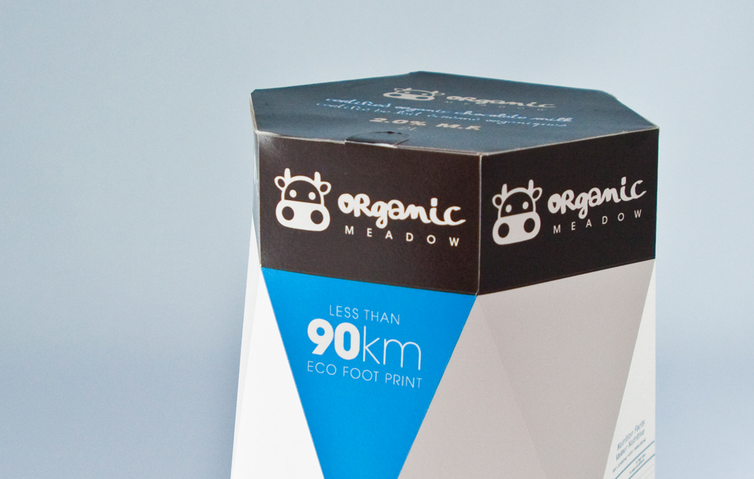 milk Packaging organic Sustainable eco-friendly re-branding Organic Meadow