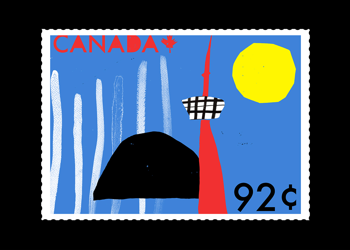 Canada stamps timbres halasa alfred halasa UQAM collage