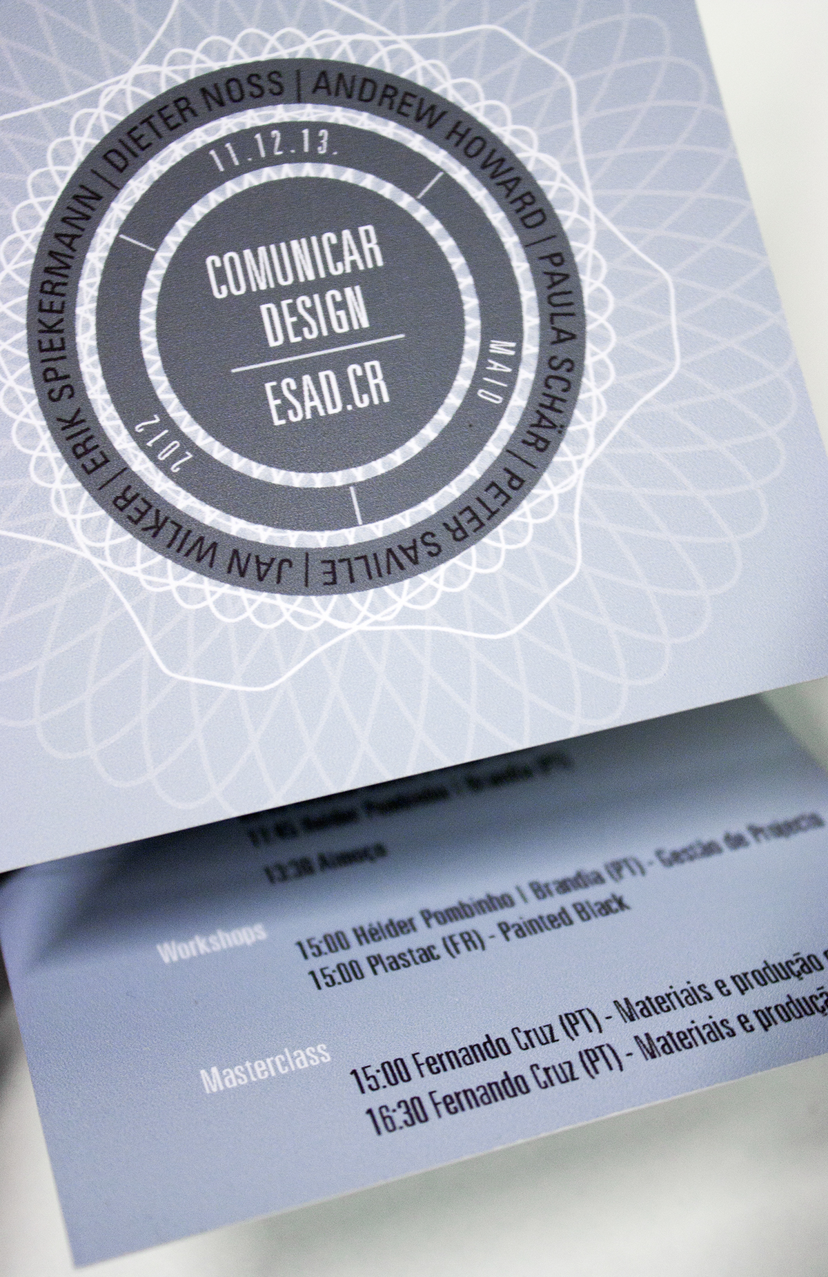 Comunicar Event Kampagne campaign Spirograph Spirografen Event Design Portugal ESAD comunicar design