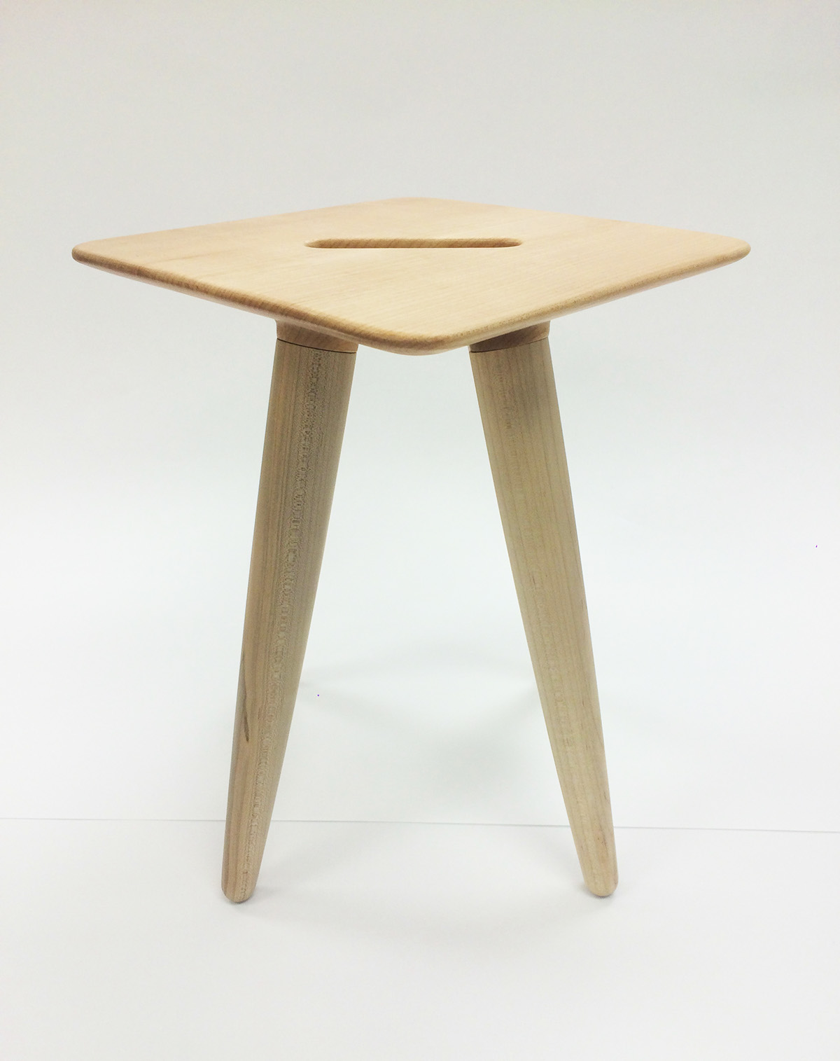 cnc stool maple wood furniture design industrial Solidworks